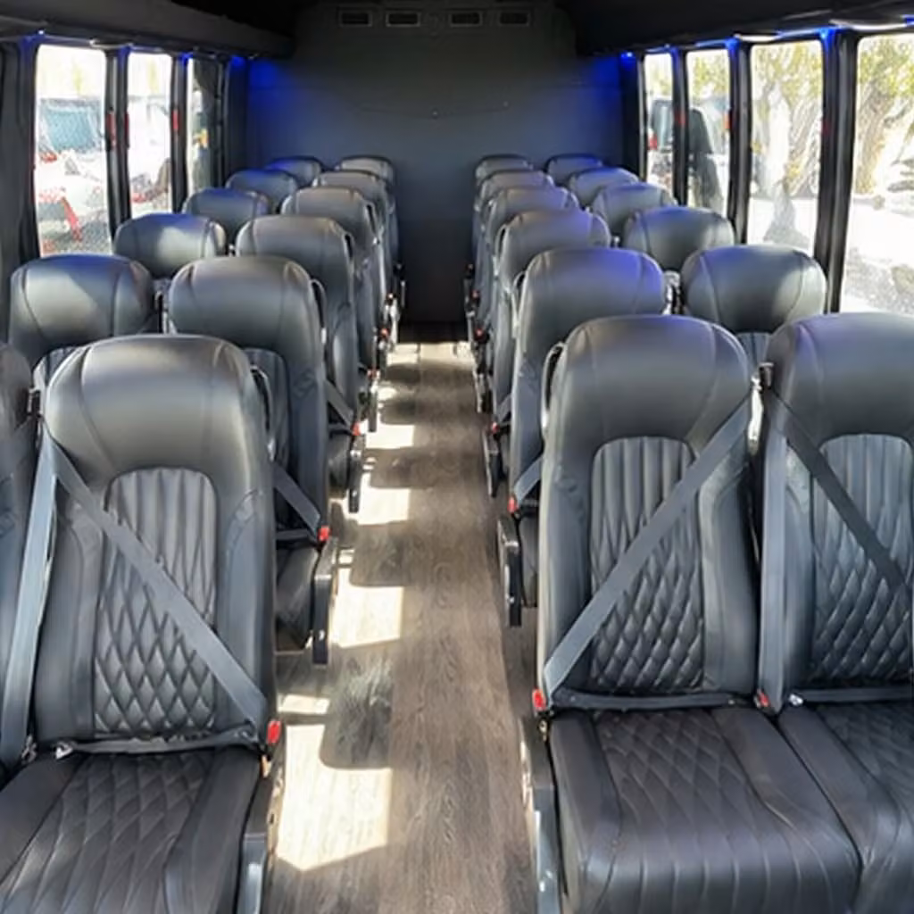 30 passenger minibus interior