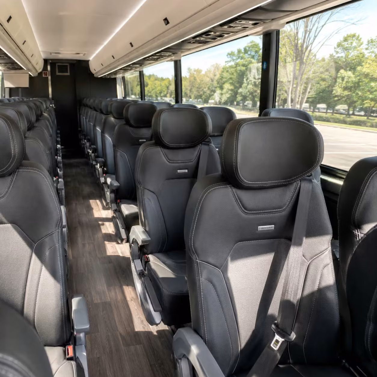 las cruces charter bus rental interior